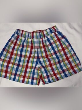 The Beaufort Bonnet Co Sheffield shorts in multi color plaid sz 2T like new